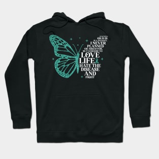 Myasthenia Gravis is A Journey, Myasthenia Gravis Awareness, Teal Ribbon Hoodie